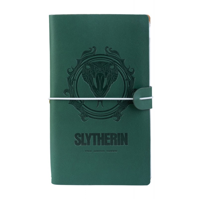 Harry Potter Slytherin nahkainen matkapäiväkirja, 12 × 19,6 cm, vihreä