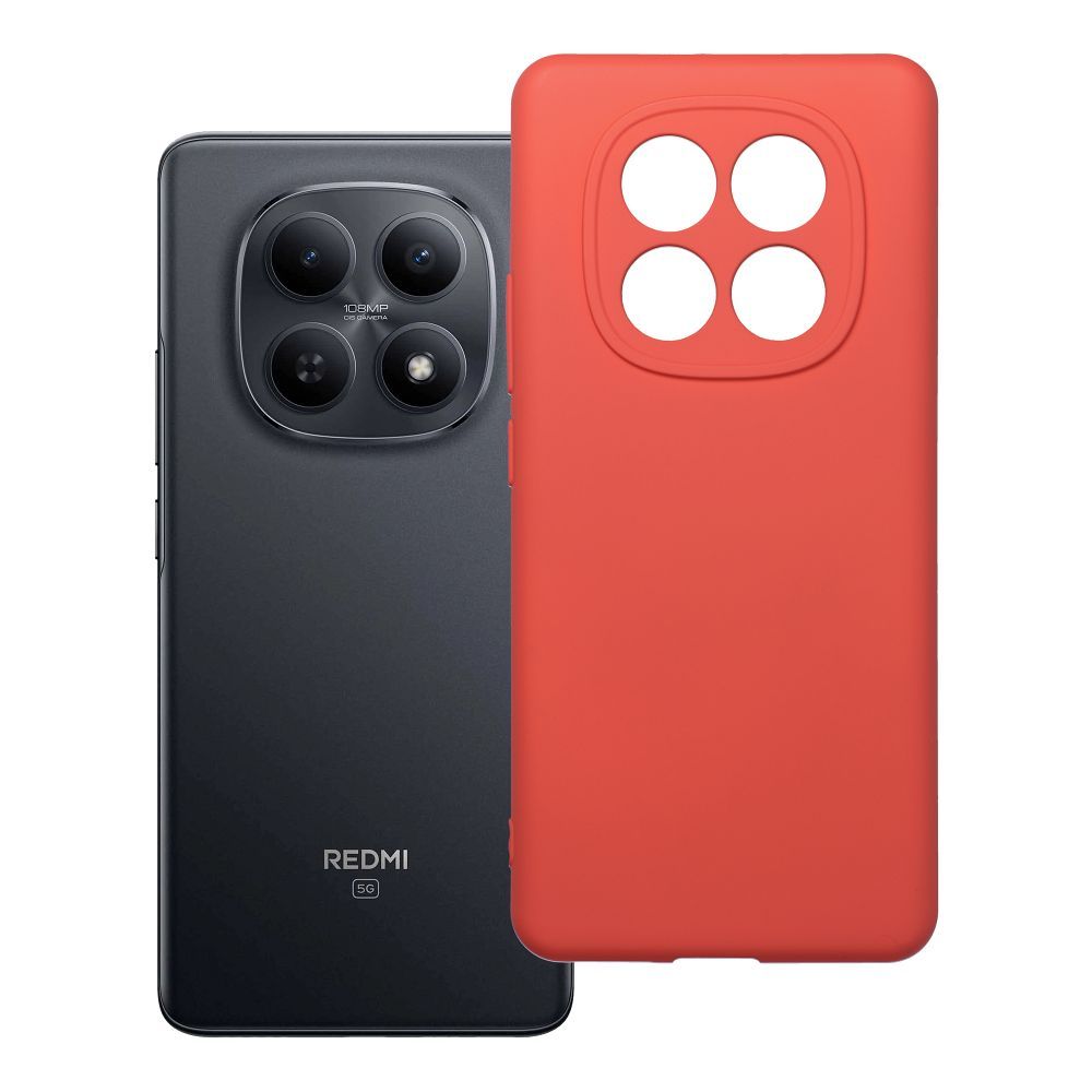 Silikoninen suojakuori persikka Xiaomi Redmi Note 15 4G:lle