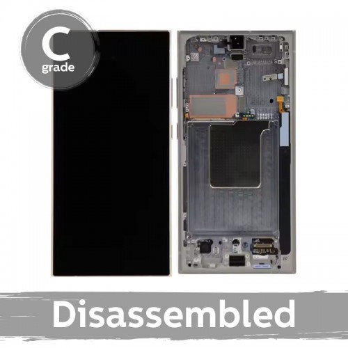 Samsung S928 S24 Ultra LCD-näyttö kehyksellä / titaaninharmaa / (7.5/10 käytetty)