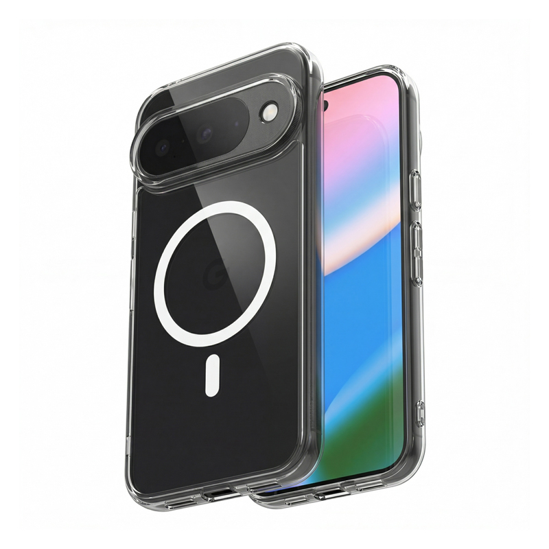 Crong Hybrid Clear Magnetic MagSafe case for Google Pixel 10 / 10 Pro, clear
