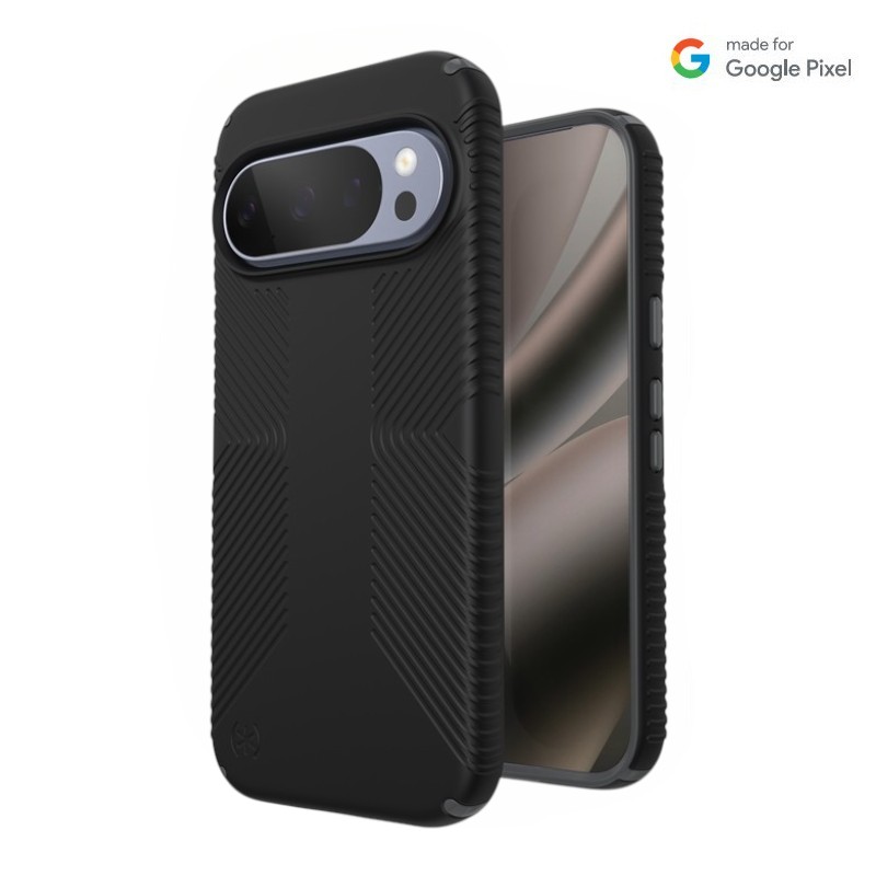 Speck Presidio2 Grip Magnet case for Google Pixel 10 / 10 Pro, Black / Slate Grey