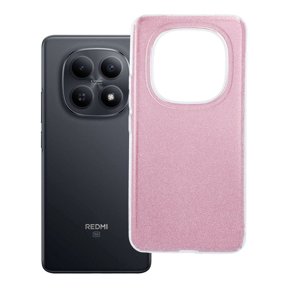 Suojakuori Xiaomi Redmi Note 15 PRO 4G -puhelimelle kiiltava vaaleanpunainen