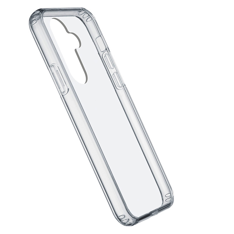Cellularline Clear Strong -suojakuori Samsung Galaxy A54 5G -laitteelle, integroidulla antibakteerisella koostumuksella, läpinäkyvä