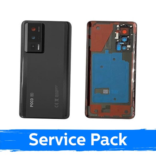 Musta takakansi Xiaomi Poco F5 Pro 5G:lle (huoltopakkaus)