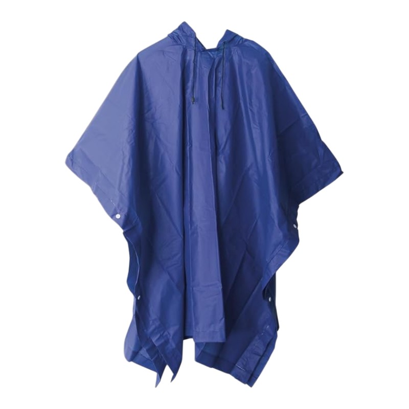 Lifetime-sadeponcho, 130 × 100 cm, sininen