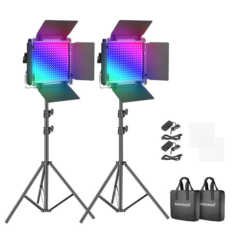 660 PRO RGB LED-videovalo barndoor-lisäosalla