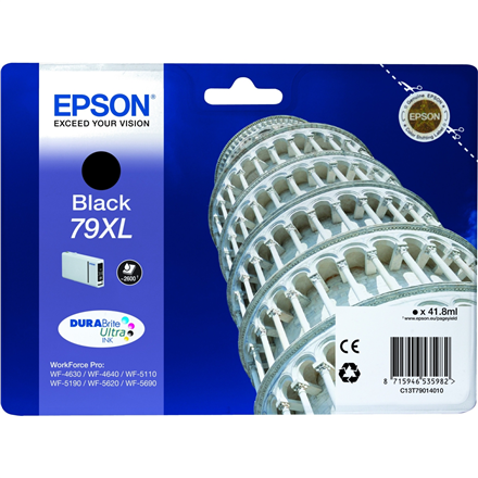 Epson C13T79014010 / 79XL DURABrite Ultra mustekasetti, musta