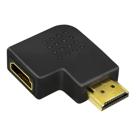 LogiLink AH0008 – litteä 90° HDMI uros–naaras -sovitin