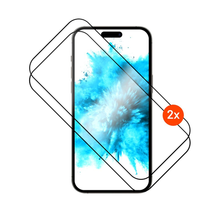Fixed Full Cover 2.5D FIXGFADA-1602-BK – musta karkaistusta lasista valmistettu näytönsuoja Apple iPhone 17 Prolle