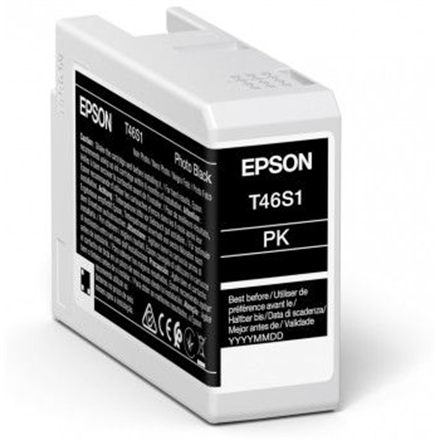 Epson T46S1 UltraChrome Pro 10 -mustekasetti, valokuvamusta, 26 ml