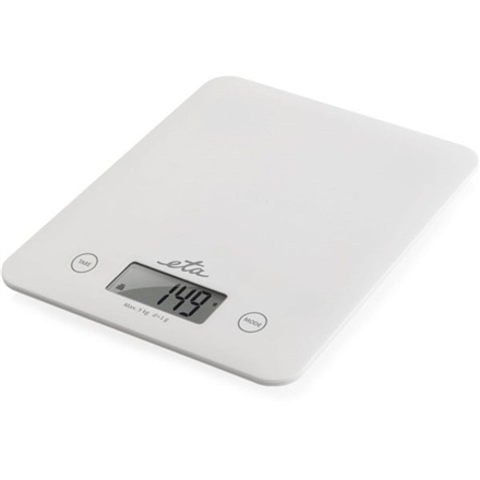 ETA Lori ETA277790000 – digitaalinen keittiövaaka, enintään 5 kg, asteikko 1 g, LCD, valkoinen