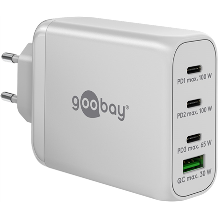 Goobay 65556 – 100 W moniporttinen USB-C PD -pikalaturi