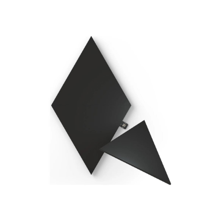 Nanoleaf Shapes mustat kolmiot, laajennuspakkaus (3 paneelia), 42 W, WiFi