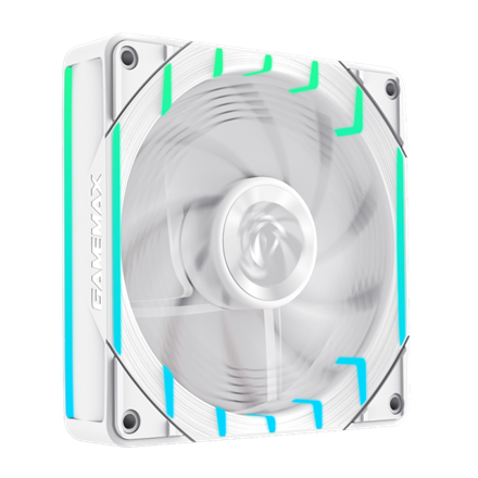 GameMax TORNADO T12 ARGB-RW – computer-case fan, white