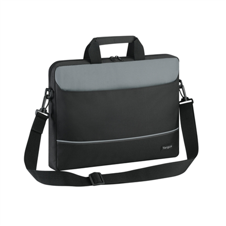 Targus Intellect TBT238EU – laptop messenger bag for 15.6-inch laptops, black and gray