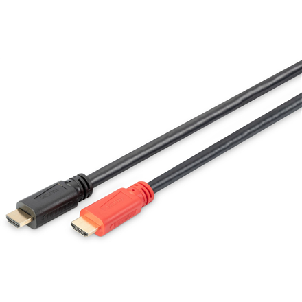 DIGITUS DB-330118-100-S – 10 m High Speed HDMI -kaapeli signaalivahvistimella, Type-A-urospistokkeet