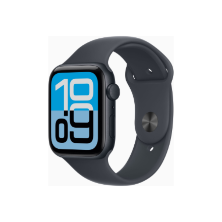 Apple (Apple Watch SE 3 GPS 44mm Midnight Aluminium Case with Midnight Sport Band - S/M)
