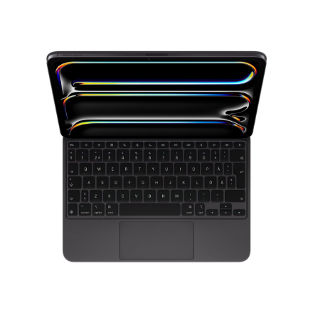Apple Magic Keyboard MWR23S/A – näppäimistökotelo mallille iPad Pro 11-inch (M4), ruotsalainen näppäinasettelu, musta
