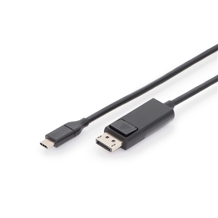 DIGITUS AK-300333-020-S – USB-C–DisplayPort-sovitinkaapeli, 2 m