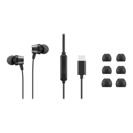 Lenovo 4XD1J77351 – langalliset USB-C-nappikuulokkeet johtosäätimellä