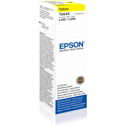 Epson T6644 mustepullo, keltainen, 70 ml