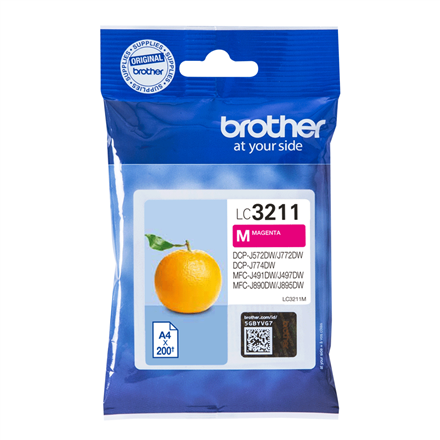 Brother LC3211M mustekasetti, magenta
