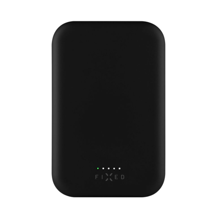 FIXED MagZen 2 FIXZENM2-10-BK – 10000 mAh langaton MagSafe-varavirtalähde, USB-C 5 V/2 A, 9 V/2.22 A, 12 V/1.67 A, enintään 20 W, musta