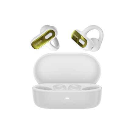 Lenovo X500 GXD1U68428 – avoimet klipsikiinnitteiset Bluetooth-kuulokkeet mikrofonilla, valkoiset