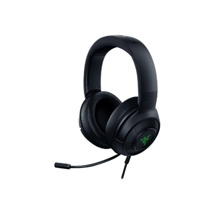 Langallinen korvat peittävä Razer Kraken V3 X -pelikuulokemikrofoni
