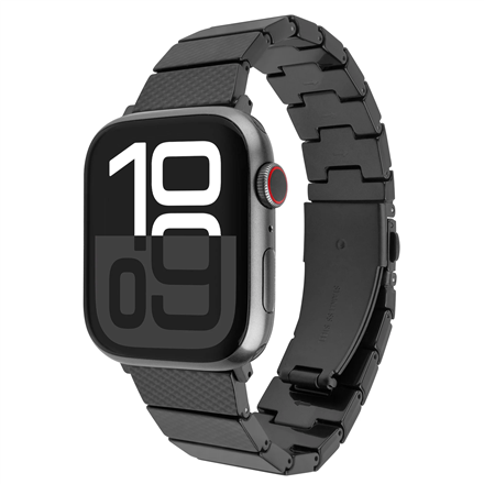 FIXED FIXREST-436-CB – epoksihartsinen kellonranneke, 38/40/41 mm, Apple Watch, hiilenmusta