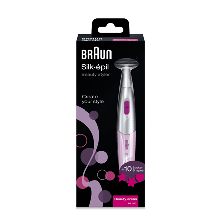 Braun SilkFinish FG1100 – tarkkuustrimmeri, 1 tehotaso, AAA, vaaleanpunainen