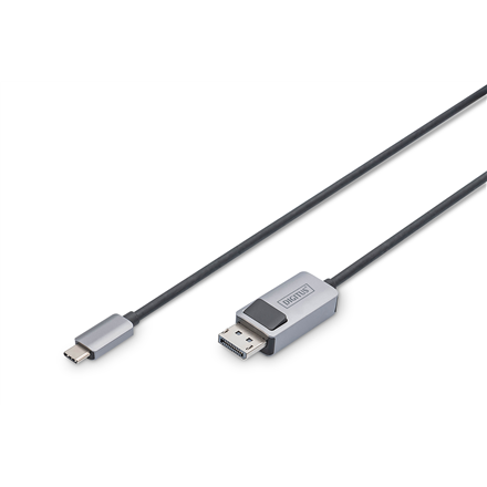 DIGITUS DB-300334-010-S – kaksisuuntainen USB-C–DisplayPort-sovitinkaapeli