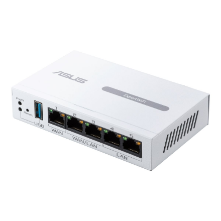 Asus ExpertWiFi EBG15 langallinen gigabit-VPN-reititin, 3 × RJ-45-porttia (10/100/1000 Mbit/s), Mesh- ja MU-MIMO-tuki, 1 sisäinen antenni