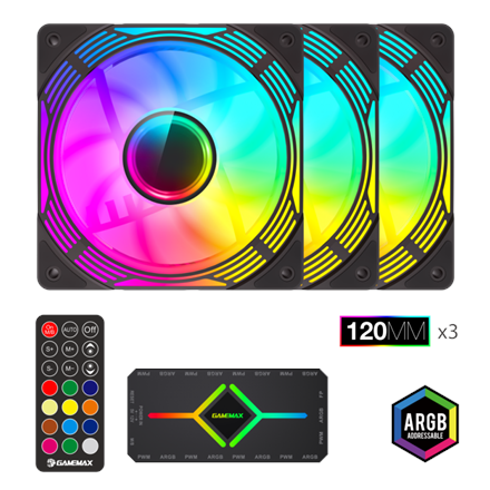 GameMax KF300 BK – kotelotuuletin, musta