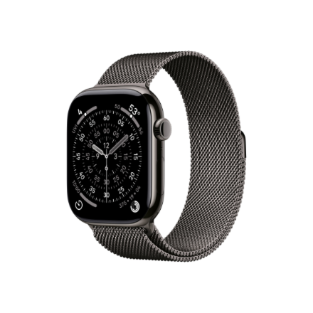 Apple Watch Series 11 MFD44ET/A – GPS-älykello LTPO3 OLED Retina -näytöllä, liuskekivenvärinen titaani