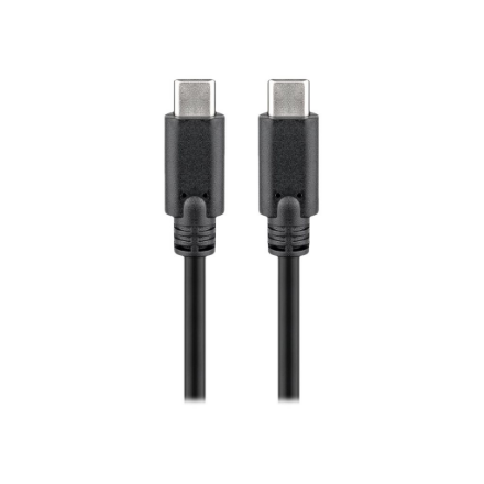Goobay 66508 – USB-C SuperSpeed -data- ja latauskaapeli, 2 m, musta