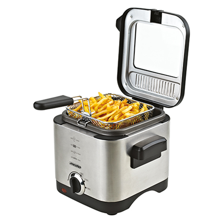 Mesko MS 4910 -friteerauskeitin, 900 W, 1.5 L, hopea