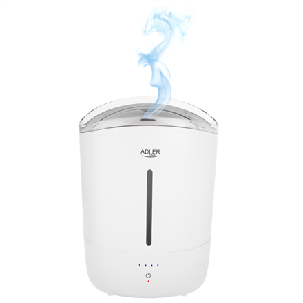 Adler Humidifier AD 7971 30 W Water tank capacity 5 L Ultrasonic Humidification capacity 100-250 ml/hr White