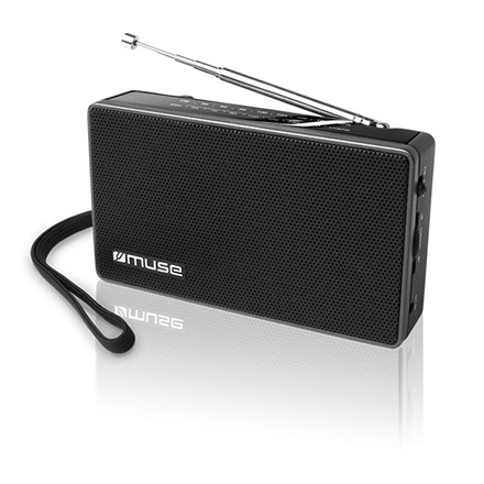 Muse M-030R 2-alueinen kannettava radio, musta