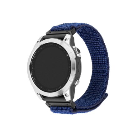 Fixed Sporty -nailoniranneke Garmin QuickFit 22 mm -kiinnitykseen, 160–210 mm, tummansininen