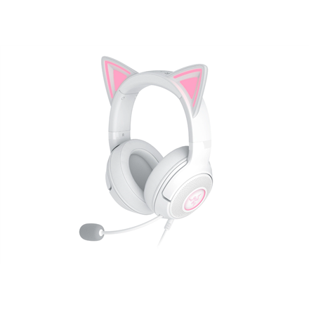 Razer Kraken Kitty V2 RZ04-04730600-R3M1 – johdollinen korvat peittävä kuulokemikrofoni kissankorvilla