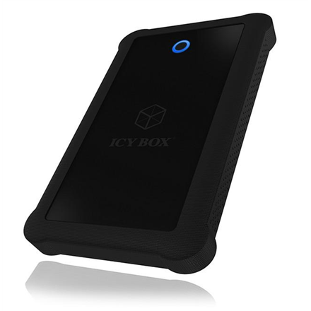 Raidsonic ICY BOX IB-233U3-B External enclosure for 2.5" SATA HDD/SSD with USB 3.0 interface and silicone protection sleeve SATA I, II, III USB 3.0 2.5"