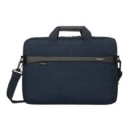 Targus GeoLite EcoSmart Slim Brief TSS98402GL – kannettavan tietokoneen laukku 15–16 tuuman kannettaville tietokoneille, sininen