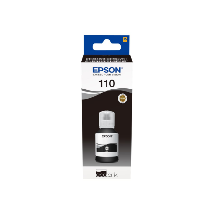 Epson 110 XL EcoTank mustepullo, pigmenttimusta