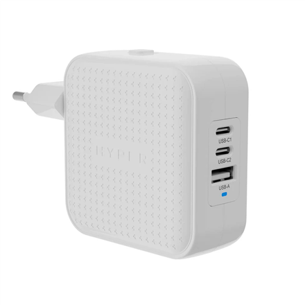 Hyper HyperJuice HJ1003WHWWGL – 70 W:n USB-C GaN -matkalaturi, valkoinen
