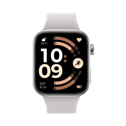 Xiaomi Redmi Watch 6 BHR08CUGL – AMOLED-älykello, GPS, 2,07 tuuman näyttö, vedenkestävä, hopeanharmaa