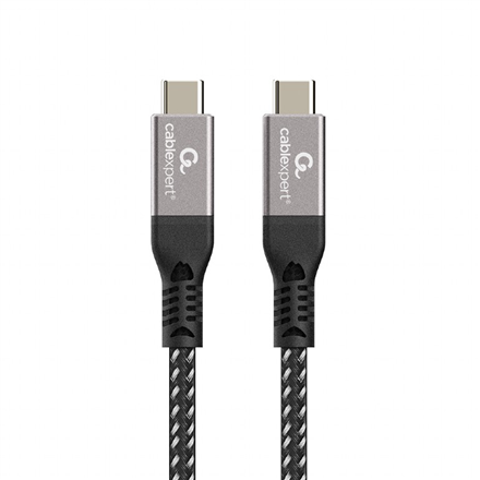Cablexpert CCBP-USB4-CMCM240-1.5M – punottu USB4 USB-C–USB-C-kaapeli, 40 Gbps, 240 W, 1.5 m