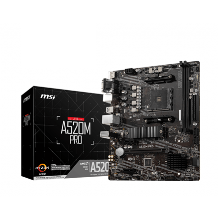 MSI A520M PRO AM4 M-ATX MB