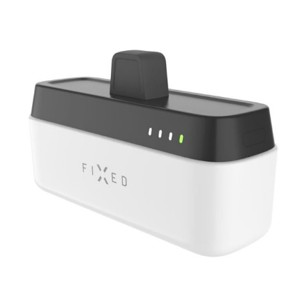 FIXED Zen 5 Plug-in FIXZEN-5PL-WH – 5000 mAh pistokemallinen varavirtalähde, USB-C 5 V/3 A, 9 V/2.22 A, 12 V/1.67 A, enintään 20 W, valkoinen