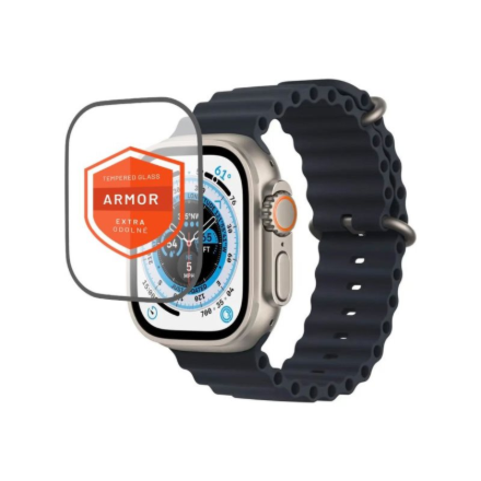 Fixed Armor Tempered Glass for Apple Watch Ultra 49mm/Ultra 2 49mm Black